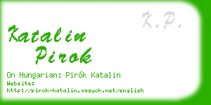 katalin pirok business card